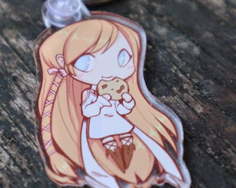 Acrylic KEYCHAIN - Ryne and Coffee Biscuit cute chibi FFXIV Final Fantasy XIV Minfilia of the First