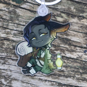 Acrylic KEYCHAIN - Cute Chibi Erenville Dawntrail Gleaner Final Fantasy XIV Ffxiv