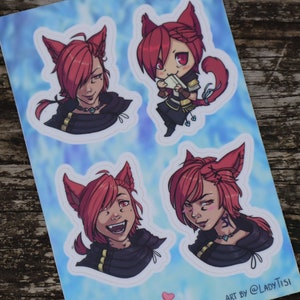 STICKER SHEET - G'raha Tia Crystal Exarch final fantasy xiv FFXIV sticker sheet