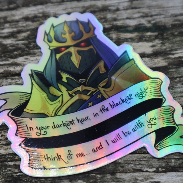 Holo-STICKER (3") - Fray Myste DRK "In your darkest hour" Final Fantasy XIV ffxiv