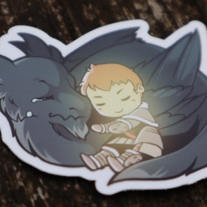 STICKER (3") -  Chibi Seto Amaro Ardbert Warrior of Light Cute Adorable