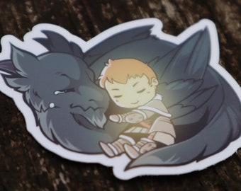 STICKER (3&quot;) -  Chibi Seto Amaro Ardbert Warrior of Light Cute Adorable