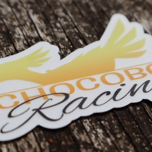 CLEAR STICKER (3") - Chocobo Racing FFXIV final fantasy xiv 14