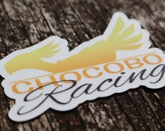 CLEAR STICKER (3&quot;) - Chocobo Racing FFXIV final fantasy xiv 14