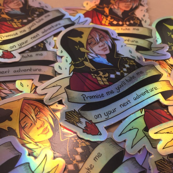 Holo-STICKER (3") - FFXIV Final Fantasy XIV Crystal Exarch G'raha Tia holografisch