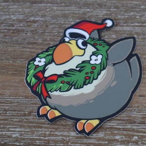 ステッカー (3") - ちびクリスマスホリデー ドードー鳥 FFXIV ファイナルファンタジー 14