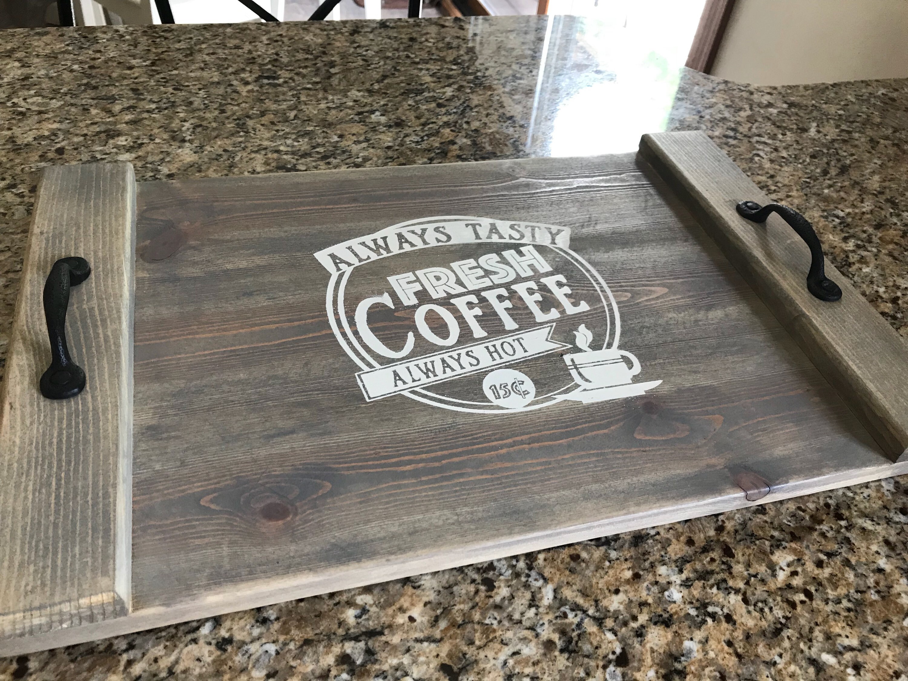 Personalized Coffee Table Tray/rustic Tray/ Serving Tray/ Tray Etsy