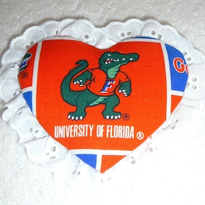 MAGNETS~FSU~Florida State~&quot;Seminoles~&quot;Gators&quot;~&quot;University Of Florida&quot;~Fabric & Eyelet~Button Magnet~Handcrafted~Designs Vary~NEW