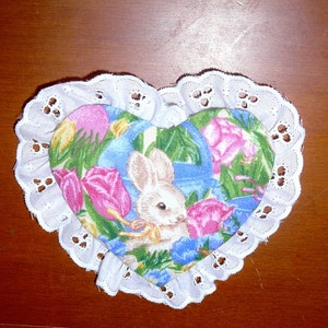 MAGNETS~Easter Designs Vary~Heart Shape & Eyelet~Finished Back~Button Magnet