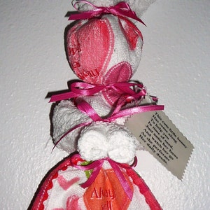 KITCHEN BUNNY~Valentine&#39;s Day~Wall Decor~Terry Cloth Dish Towel and Washcloth~Decorative~NEW