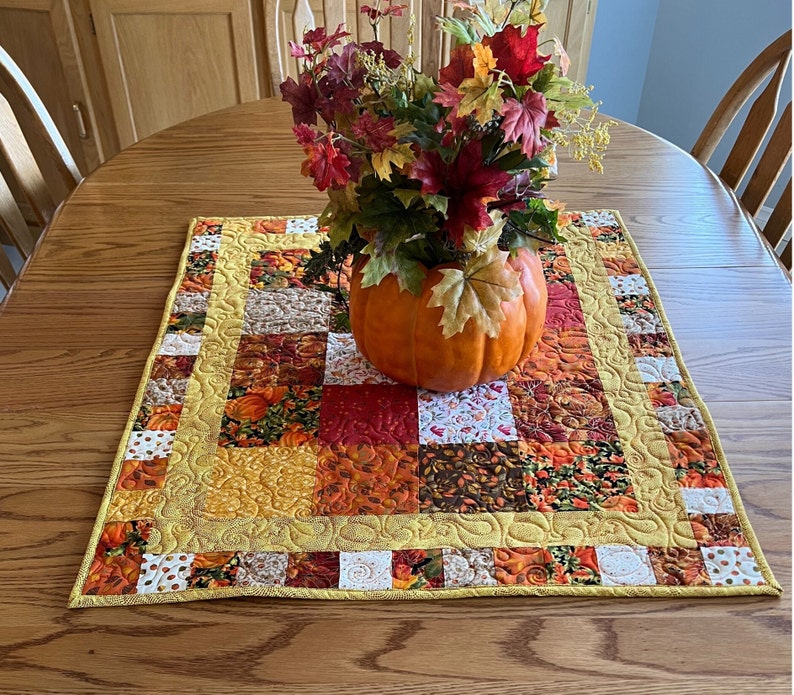 Fall Harvest Quilted Table Runner NCU0PTT619