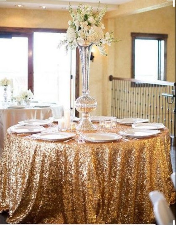 Gold Sequin Tablecloth Gold Sequin Gold Sequin Tablecloth Glitz Gold