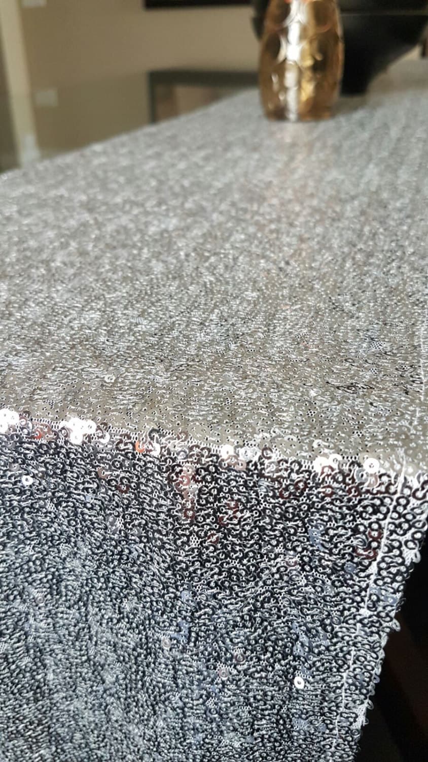 Silver Table Runner 12 Silver Table Runners Silver Table Etsy