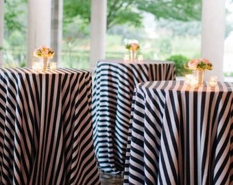 Black And White Stripe, 12 Black And White Striped Table Runners, Black And White Striped Fabric, Kate Spade Theme, Formal Dinner