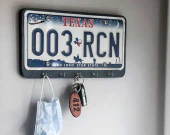 License Plate Key Hanger