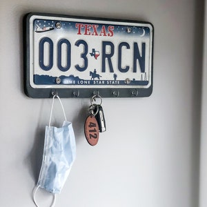 License Plate Key Hanger
