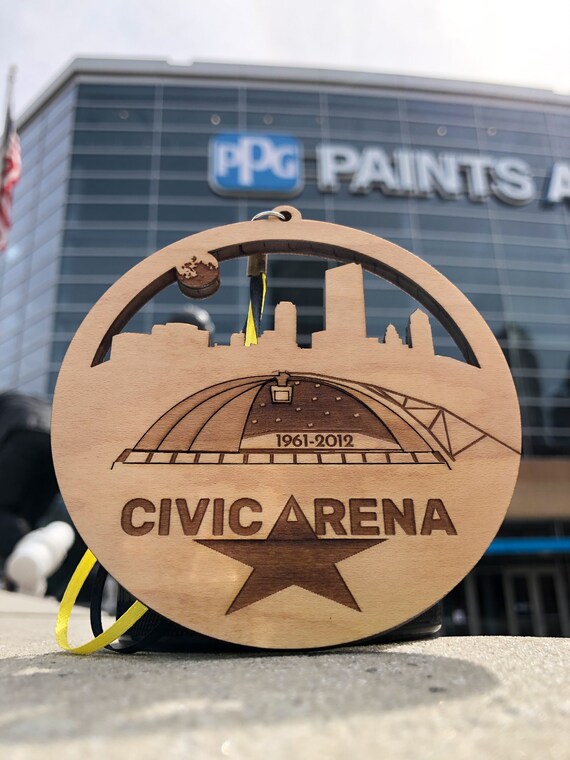 Pittsburgh Penguins Civic Arena Ornament, Stanley Cup Arena Roof