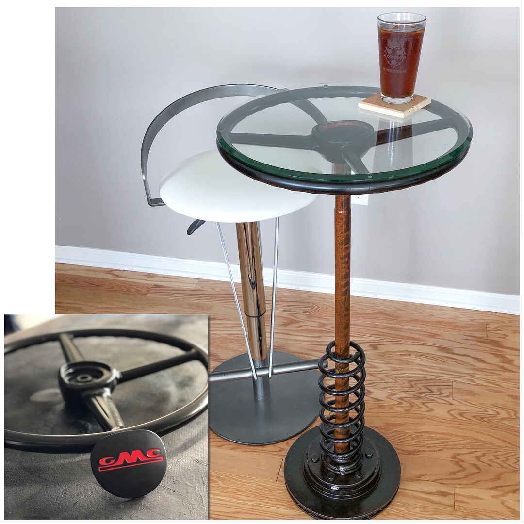 LOCAL PICKUP Item GMC Steering Wheel Truck Table Etsy