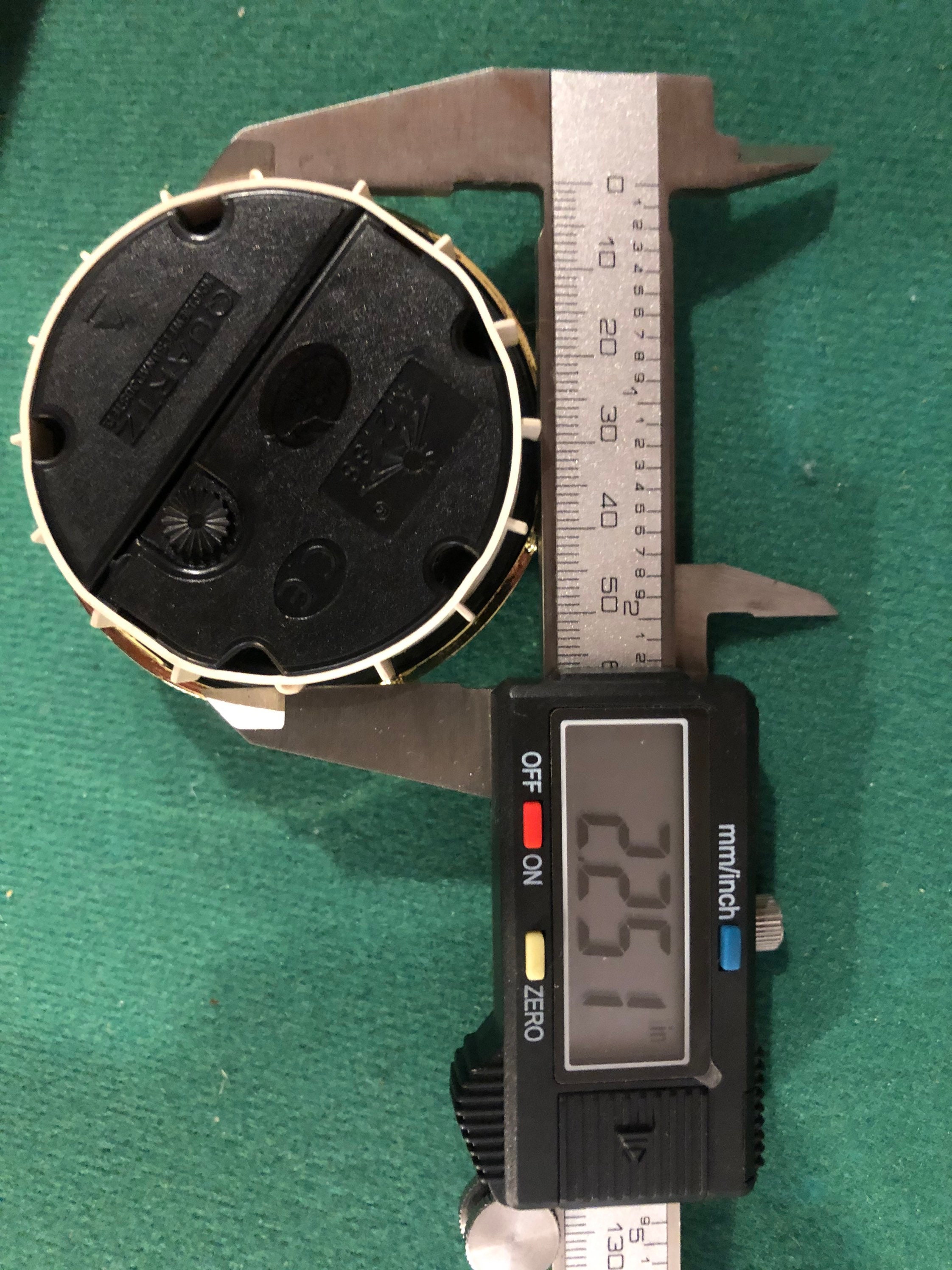 21/2 65mm QUARTZ Clock Fitup/insert fits Etsy