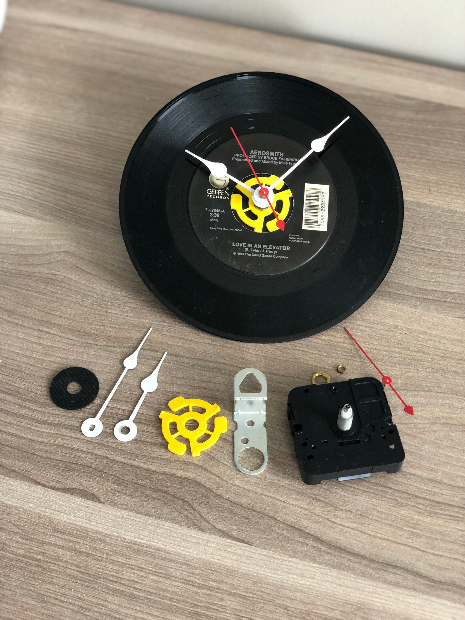 45 RPM Record Clock Kit Do It Yourself Etsy