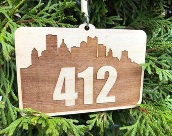 412 Skyline Ornament