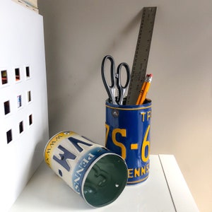 License Plate Pencil Utensil Holder (Multiple States)