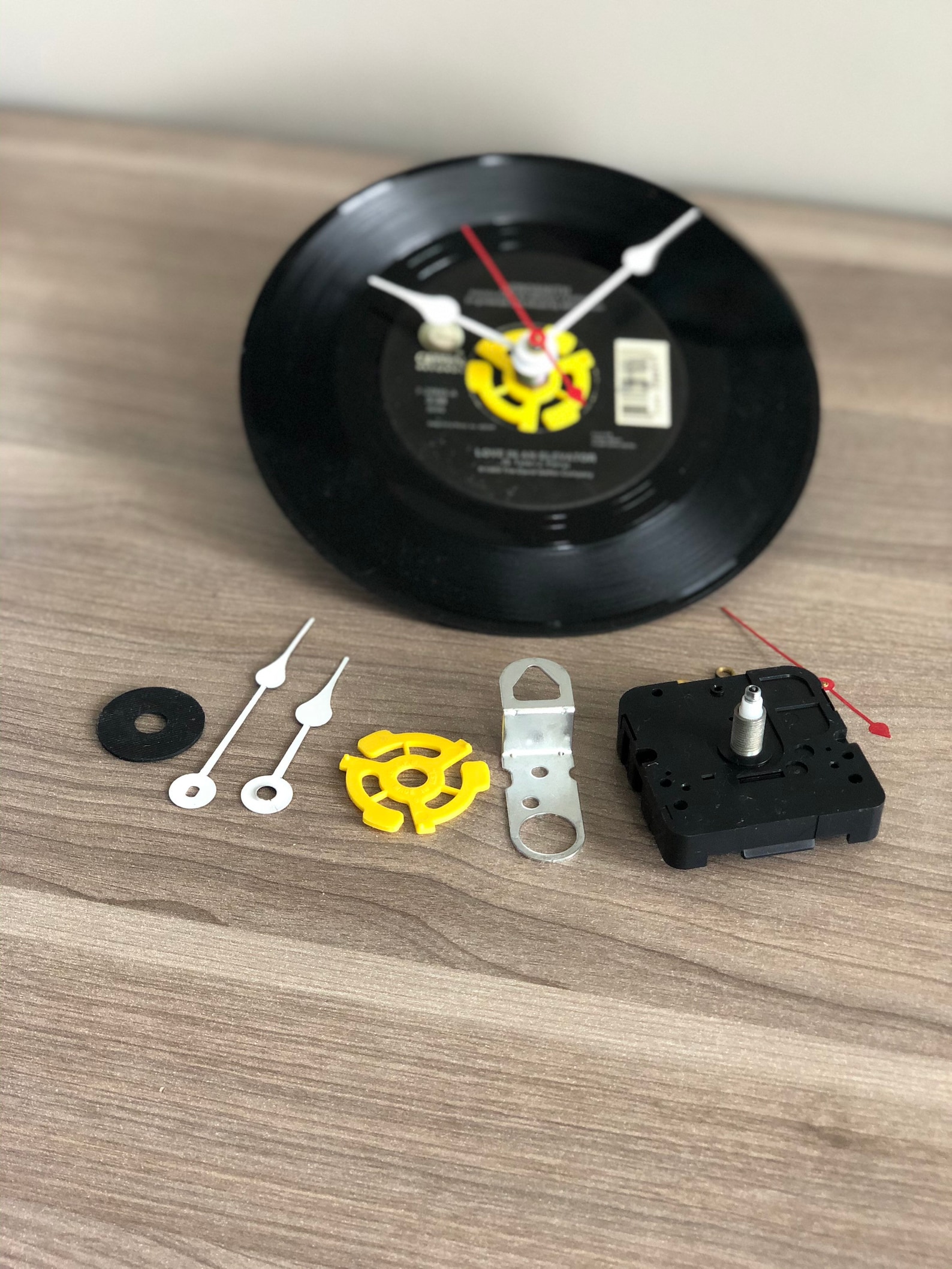 45 RPM Record Clock Kit Do It Yourself Etsy