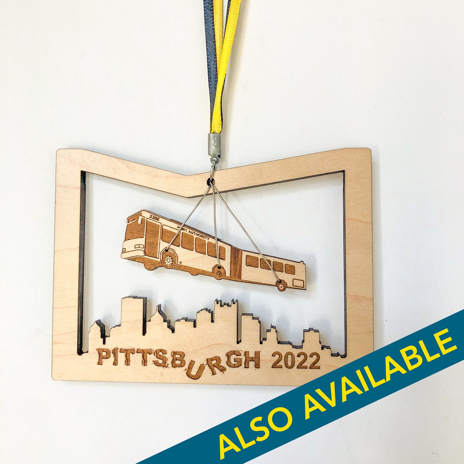 Pittsburgh bus In Pothole Ornament Etsy