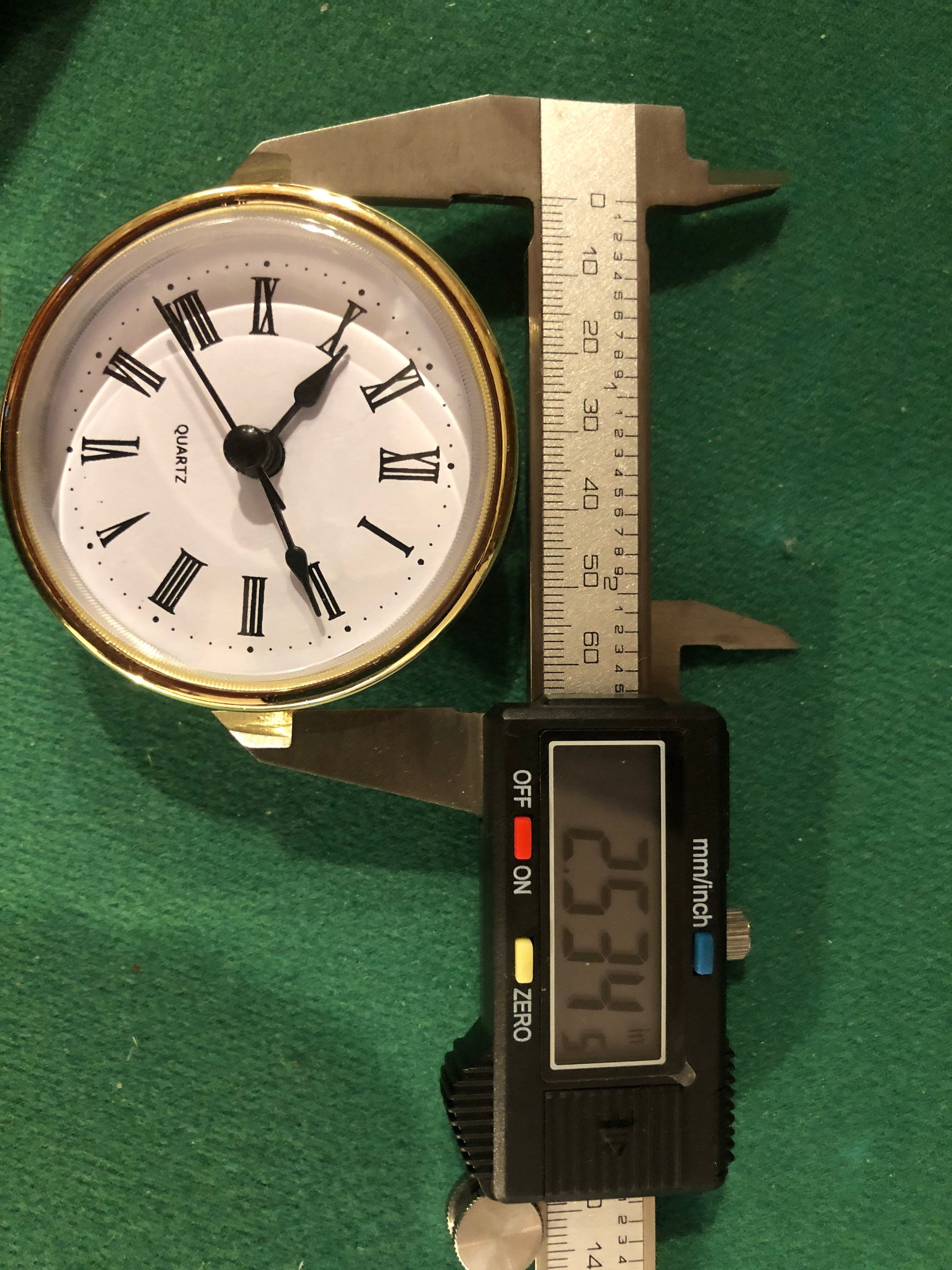 21/2 65mm QUARTZ Clock Fitup/insert fits Etsy