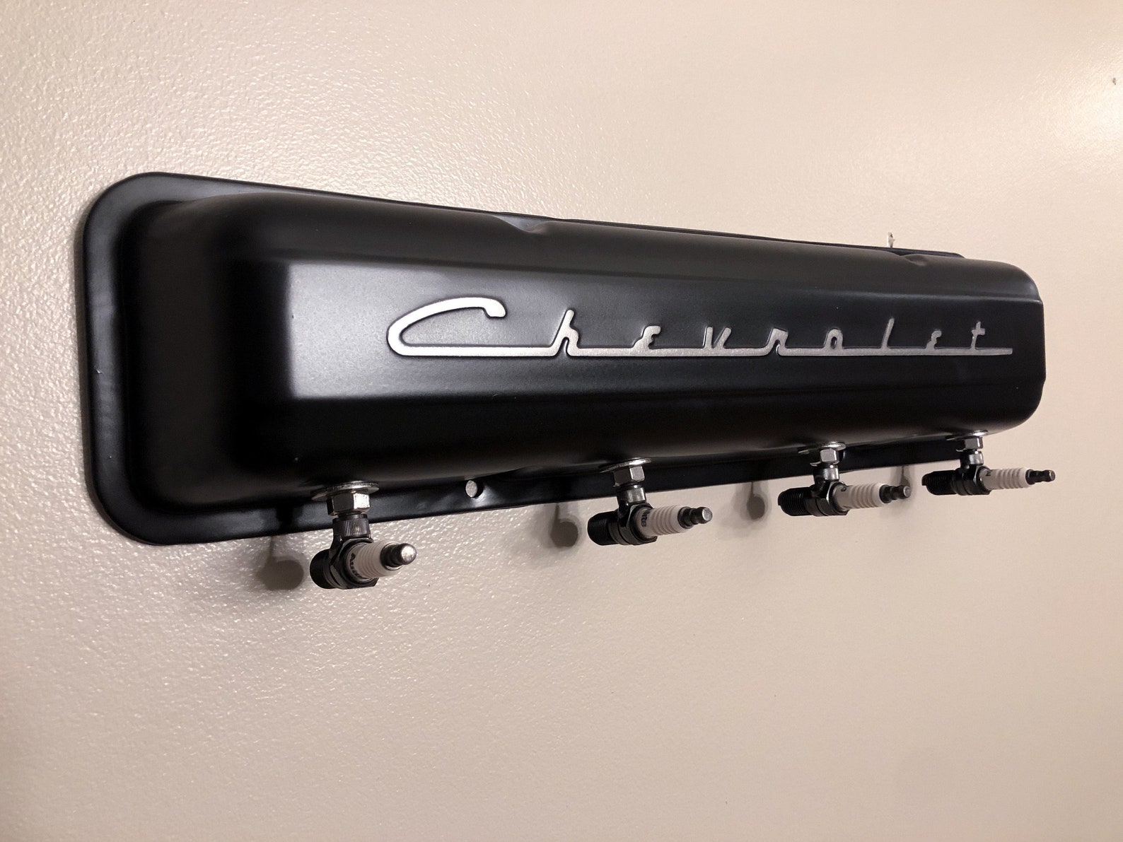 Repurposed Valve Cover Spark Plug Hat/coat Rack Etsy