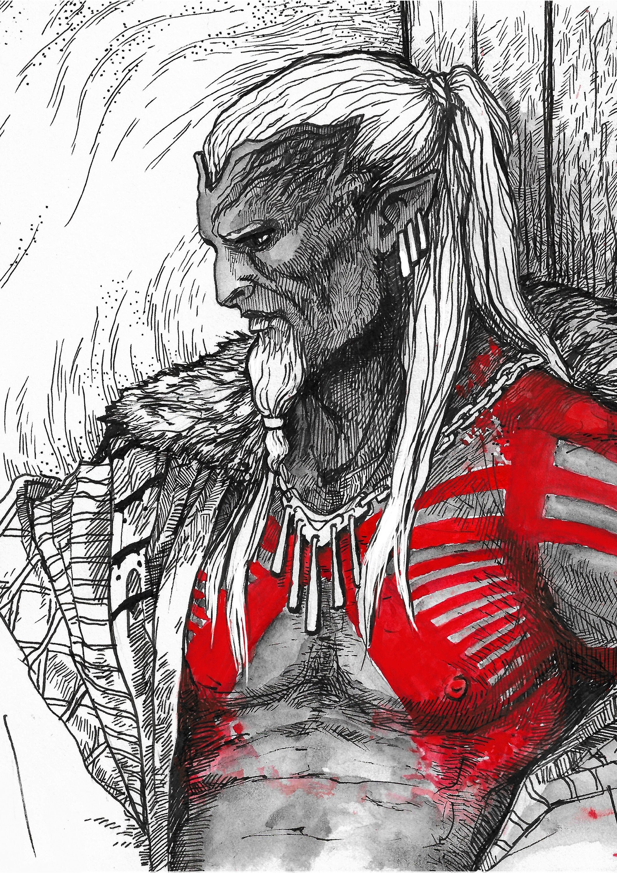 Dragon Age Origins Zevran Arainai Art Print 11x17 inch Open 