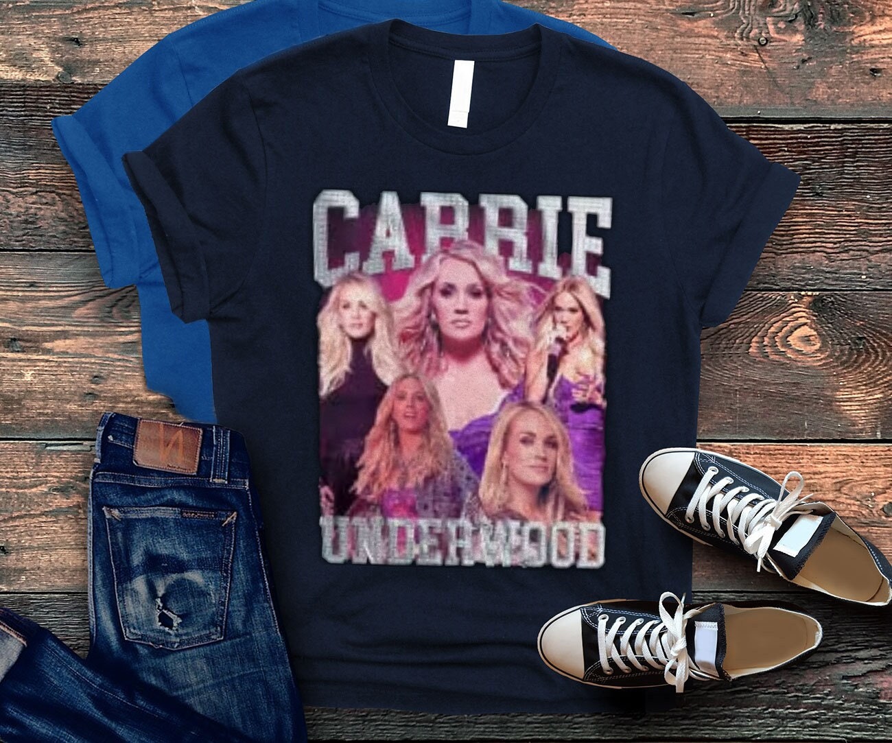 Discover Carrie Underwood Denim and Rhinestones Tour 2023 Shirt, Carrie Underwood T-shirt