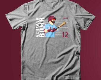 Chemise Kyle Schwarber Schwarbomb Pixel