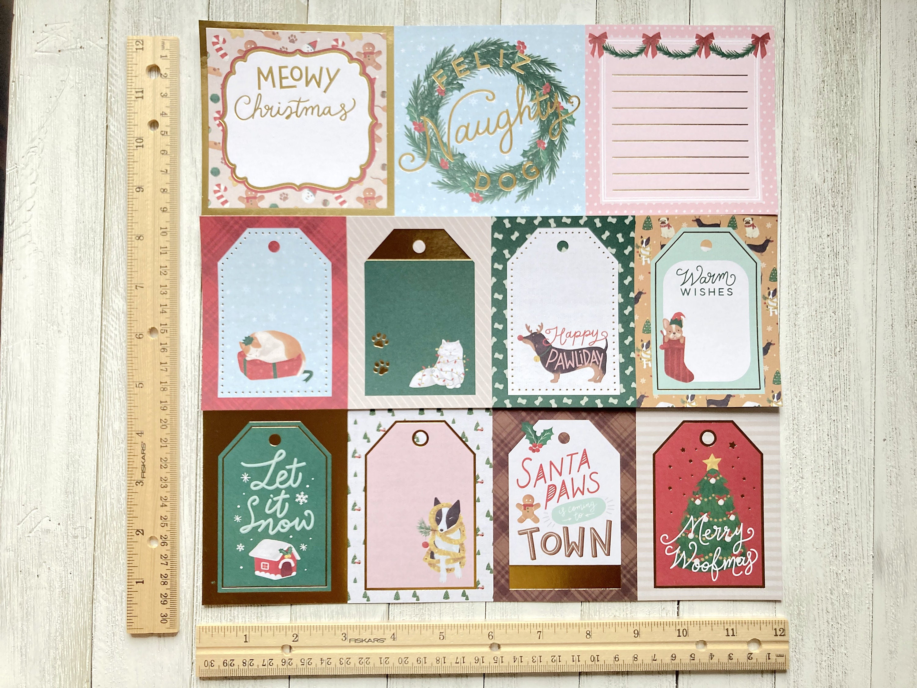 Assorted Christmas Journaling Cards / Pocket Pages / Journal Etsy