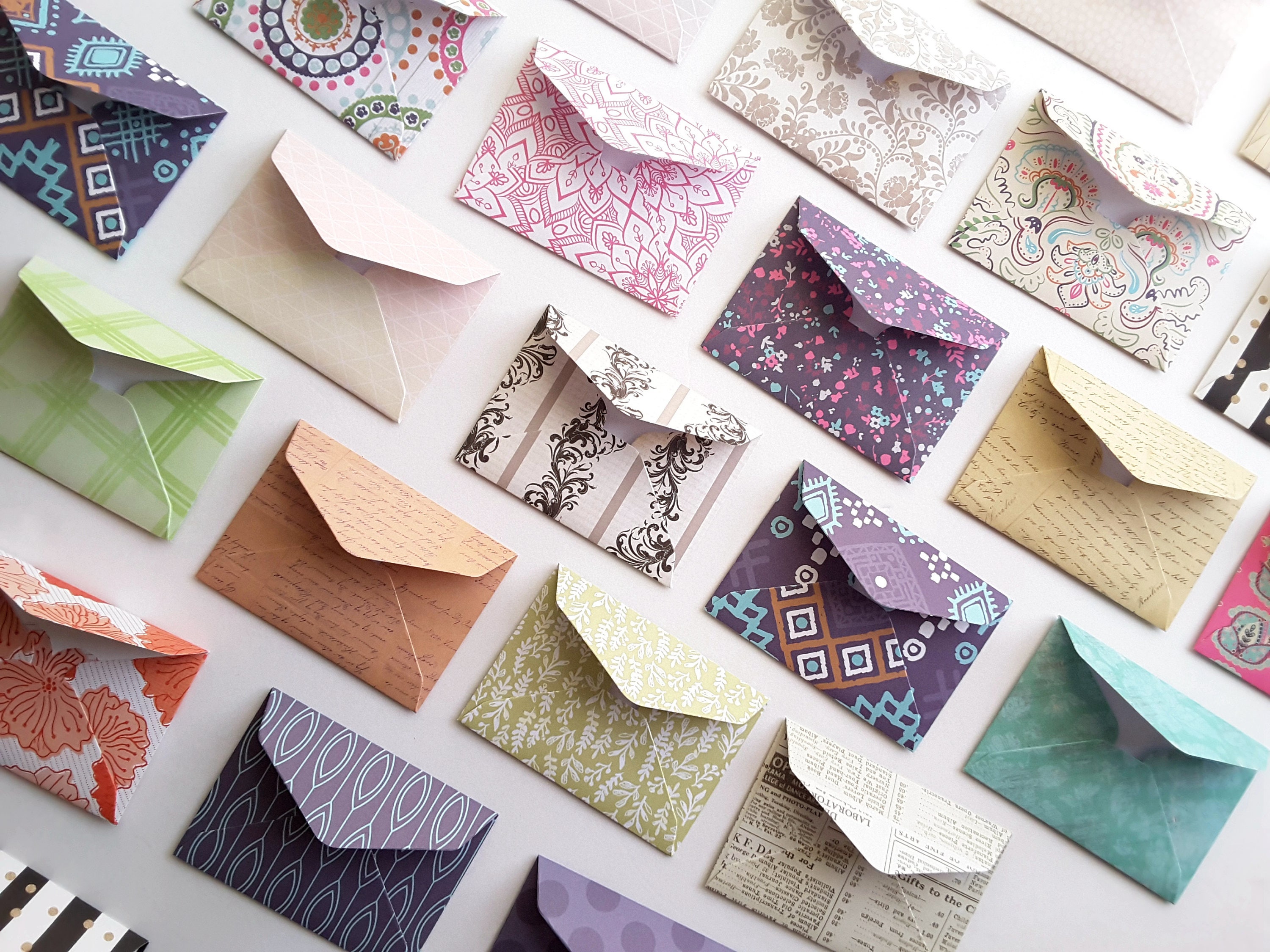 Handmade Envelopes small From Decorative Card Stock 