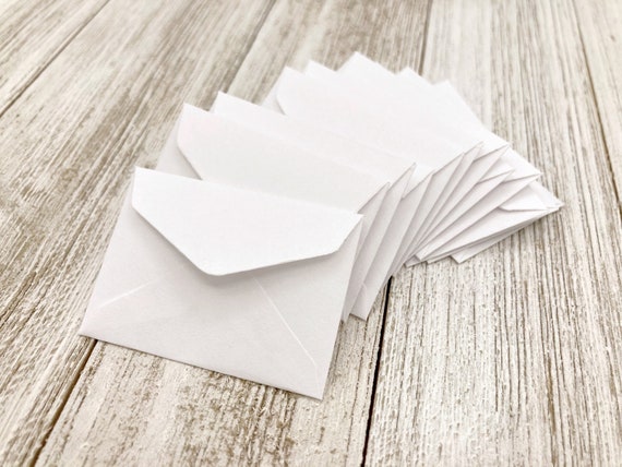Enveloppes TINY/ Mini enveloppe blanche/ Petite enveloppe blanche
