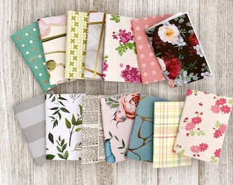 2" x3" Assorted Pattern Covers Mini Notebook/ Tiny Notepads / Slim notebook/ Small Memo / Pocket notebook/ Wallet notebook/ Wee Notebooks