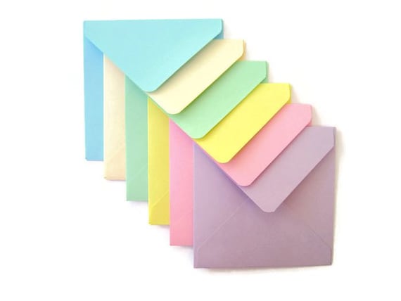 2x2 3x3 4x4 5x5 enveloppes de carte / Enveloppe carrée de couleur