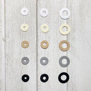 Tiny Circles Die Cut / Kraft  / Cream/ White Circles / Die Cut  Circles / Reinforcement circles (not stickers)/ 3 Sizes / set of 30