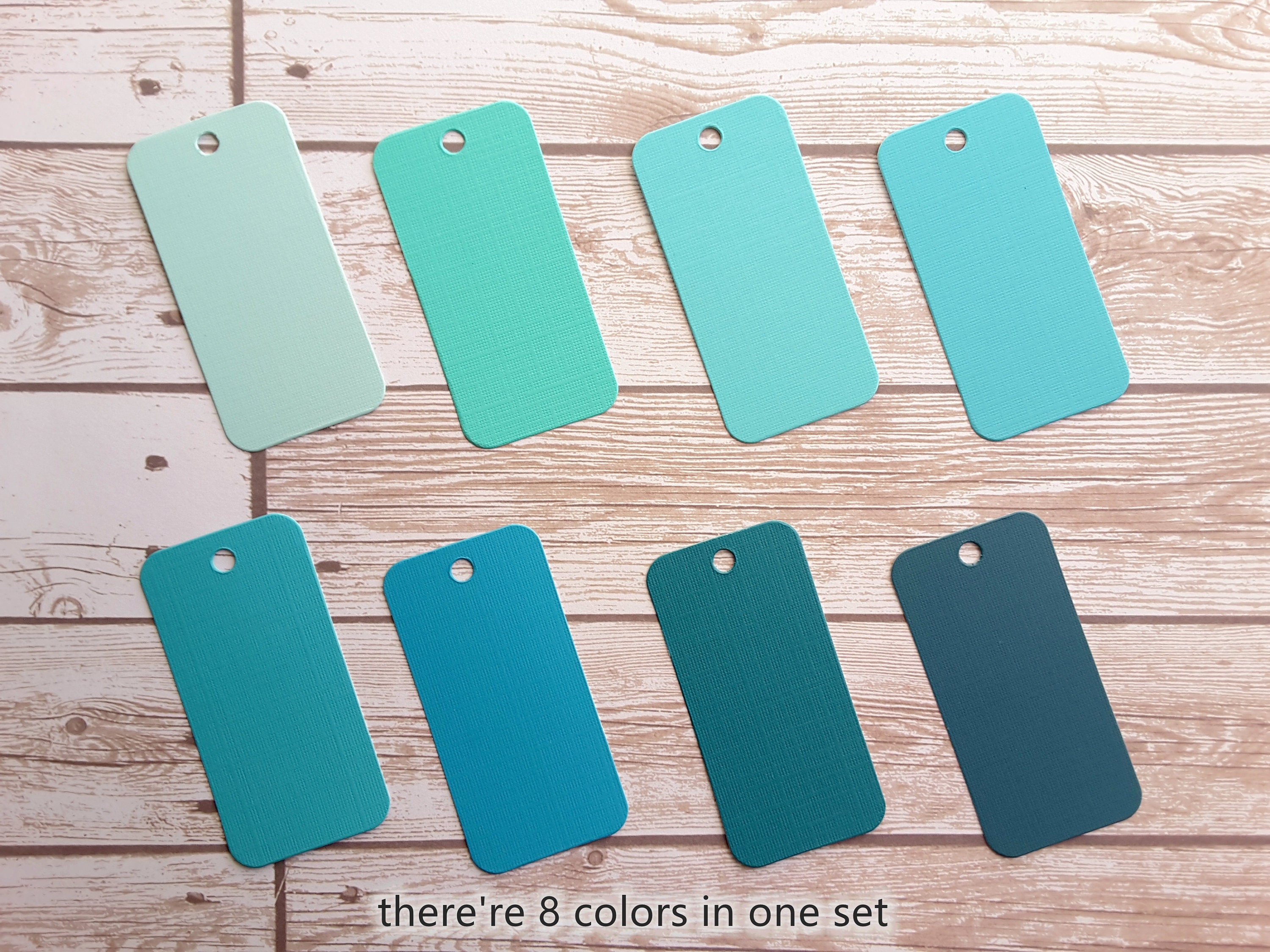 1.5 x 3 Various Blue Tags / Solid Blue Colors Gift Etsy