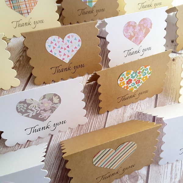 Scalloped Enclosure Card Etsy