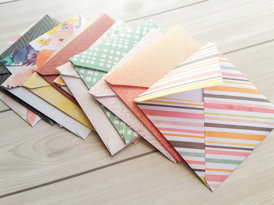 5.5 6.5 Square Envelopes/ Assorted Pattern Square - Etsy
