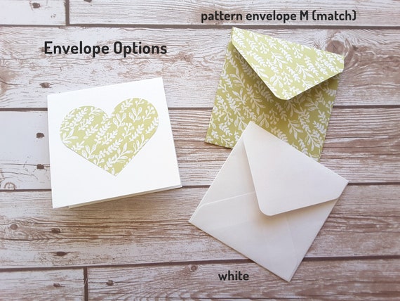 3 X 3 Mini Note Cards / Blank Note Cards / Small Fold Cards / Mini Love  Notes / Assorted Patterns / Set of 20 