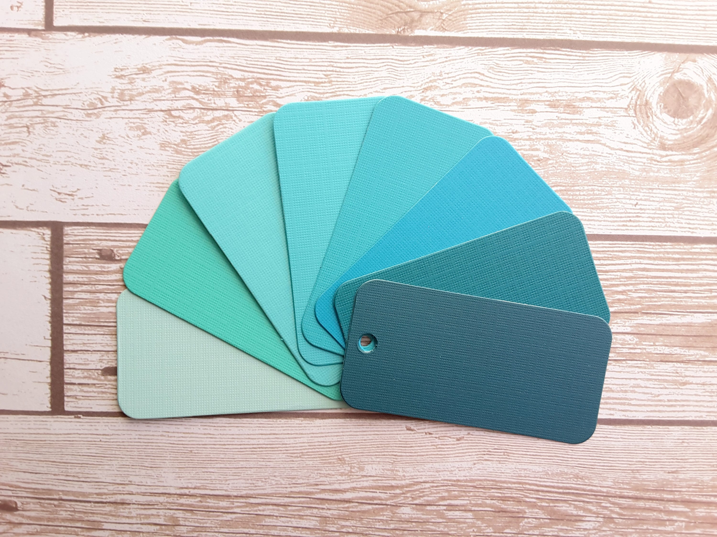 1.5 x 3 Various Blue Tags / Solid Blue Colors Gift Etsy