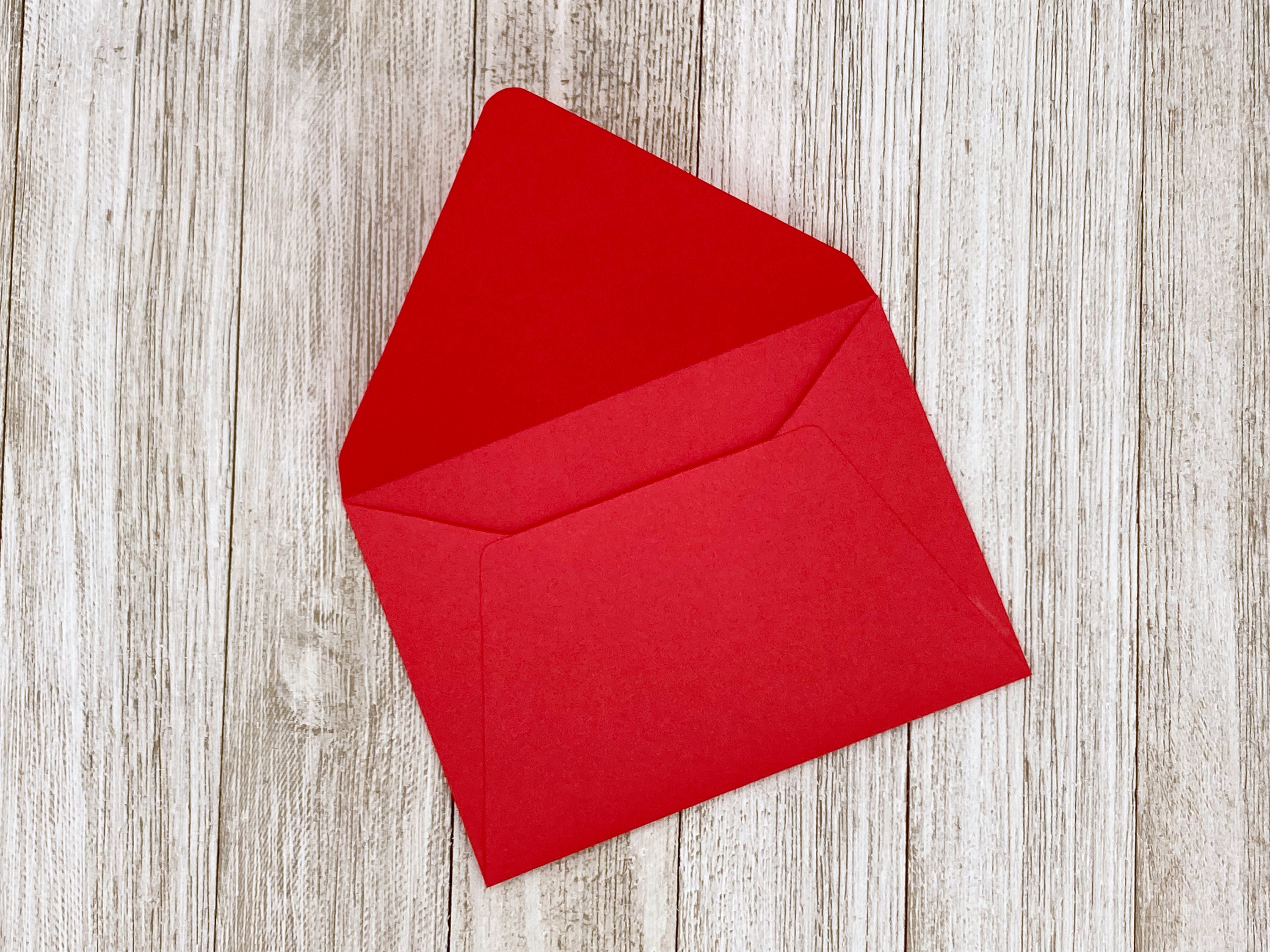 4 Bar Red Envelopes/ Pure Red Envelopes / Fit 4 7/8 X 3 1/2 