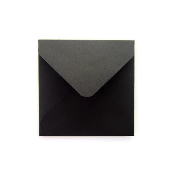 Black Square Envelope Etsy