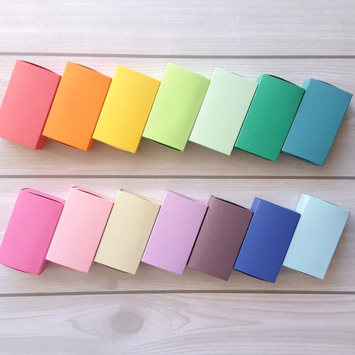 Slide Box/ Assorted Solid Color Mini Boxes / Favor Box / - Etsy
