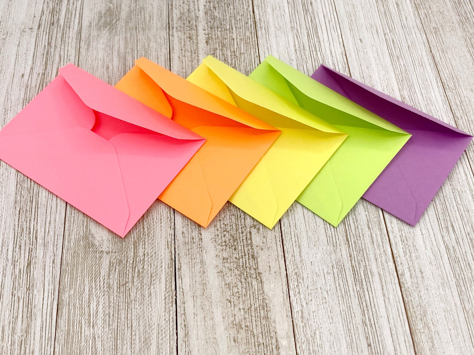 2.5 x 3.5 card envelopes/ Bright Color Envelope/ Mini Assorted Etsy