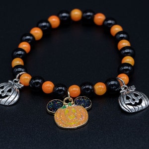 Pumpkin Mickey - Disney - Jewelry - Disneyland - Disney Bracelets - Bracelets - Charm Bracelets