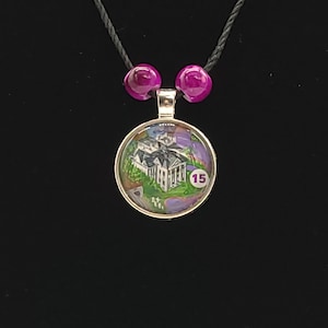 Haunted Mansion - Disney - Jewelry - Disney Jewelry - Disneyland - Disneyland Map - Necklace - Disney Necklace - Disney Pendent